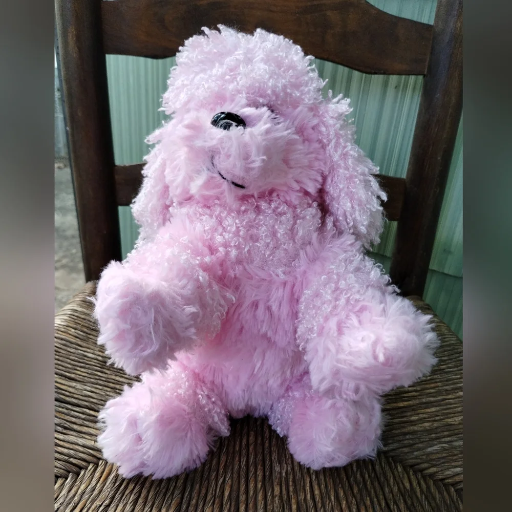 βPink Poodle Dog Puppy Plush Stuffed Animal 12" Rinco Floppy - Picture 3 of 10
